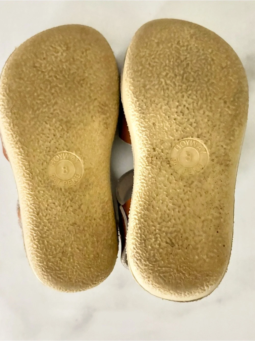 Salt Water Sun-San Surfer Tan Leather Sandals Toddler Size 8